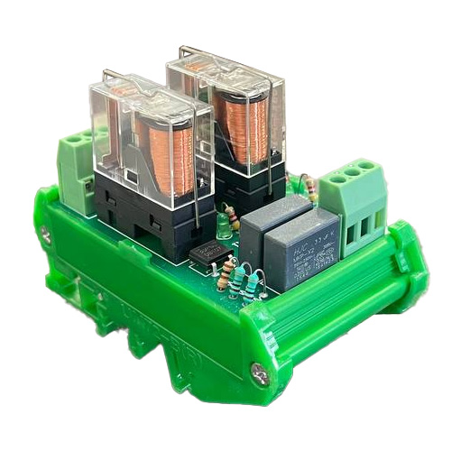 کارت رله 2 کانال ورودی 24 ولت AC/DC تک کنتاکت البرز