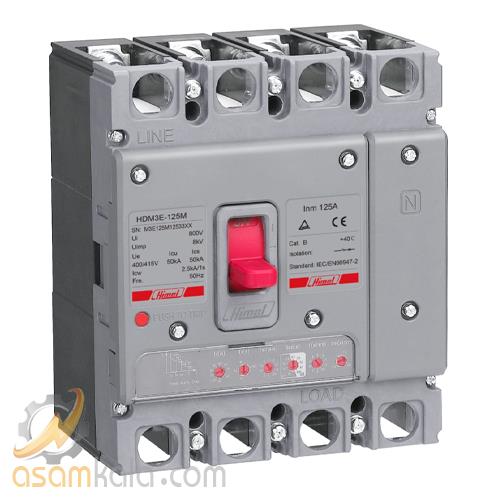 کلید کامپکت الکترونیکی 4پل 400 آمپر هیمل کد HDM3E400M400C3XX