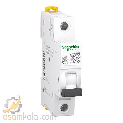 کلید مينياتوری تک پل 10 آمپر 6kA اشنایدر تیپ C