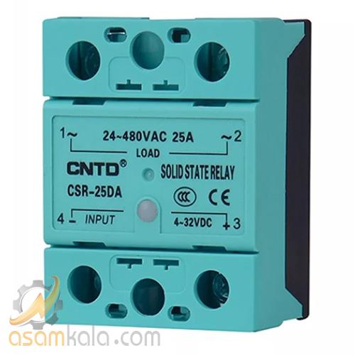 رله جامد SSR تک فاز 25 آمپر ورودی AC برند CNTD
