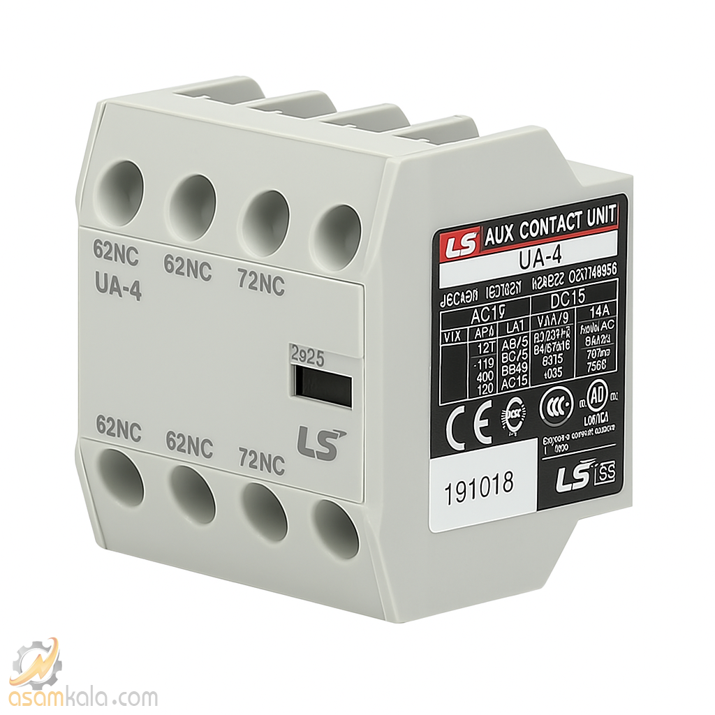 کنتاکت کمکی ال اس (متاسل) برای کنتاکتورهای 6 تا 150 مدل UA-4(4NC)