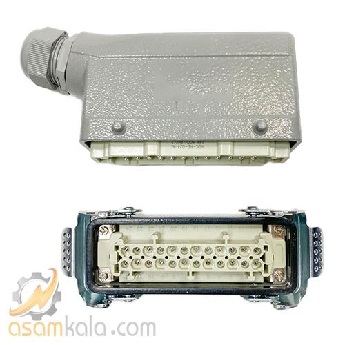 سوکت تابلویی 24 پین مدل HDC-HE-024-1 (ته باز) متاسان