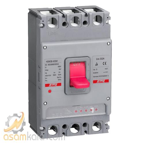 کلید کامپکت الکترونیکی 3پل 630 آمپر هیمل کد HDM3E630M63033XX