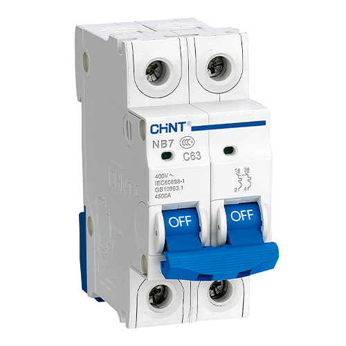 کلید مینیاتوری دوپل 25 آمپر چانت با قدرت قطع جریان 6KA