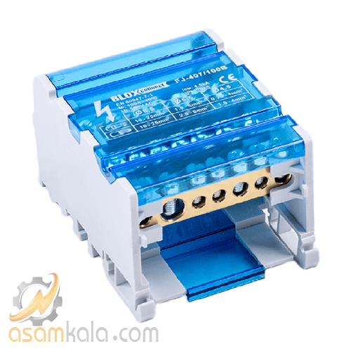 ترمینال توزیع NSC مدل 4پل 125 آمپر 7 پیچ کد NS22-FJ407-125BE