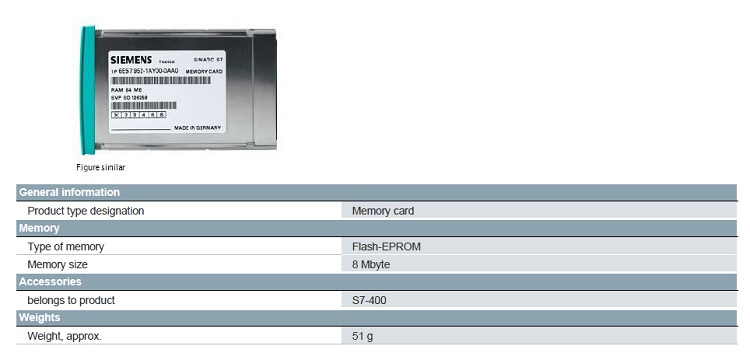 کارت حافظه زیمنس 6ES7952-1KP00-0AA0